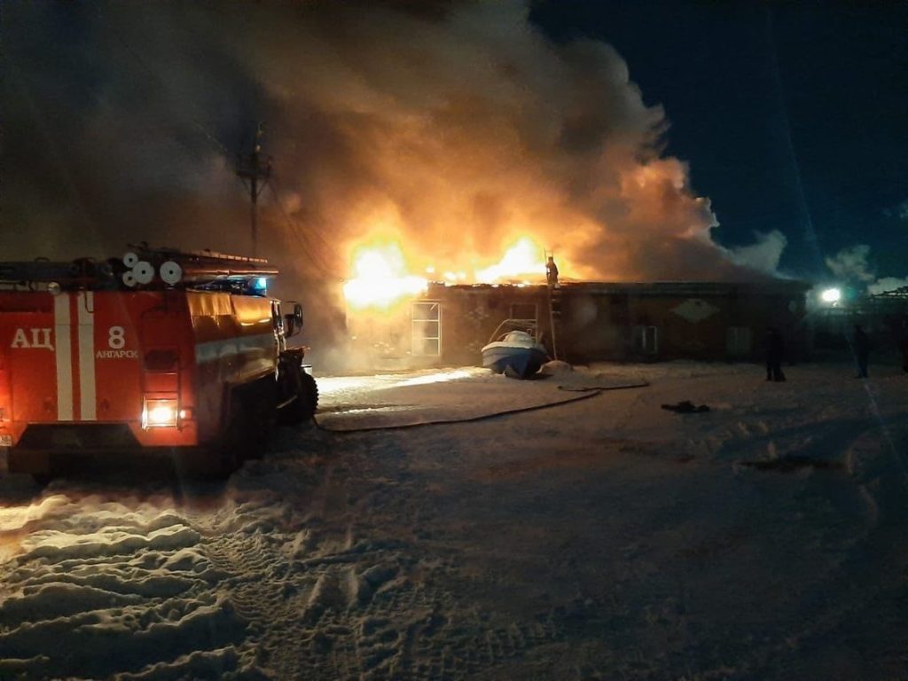 пожар в ангарске