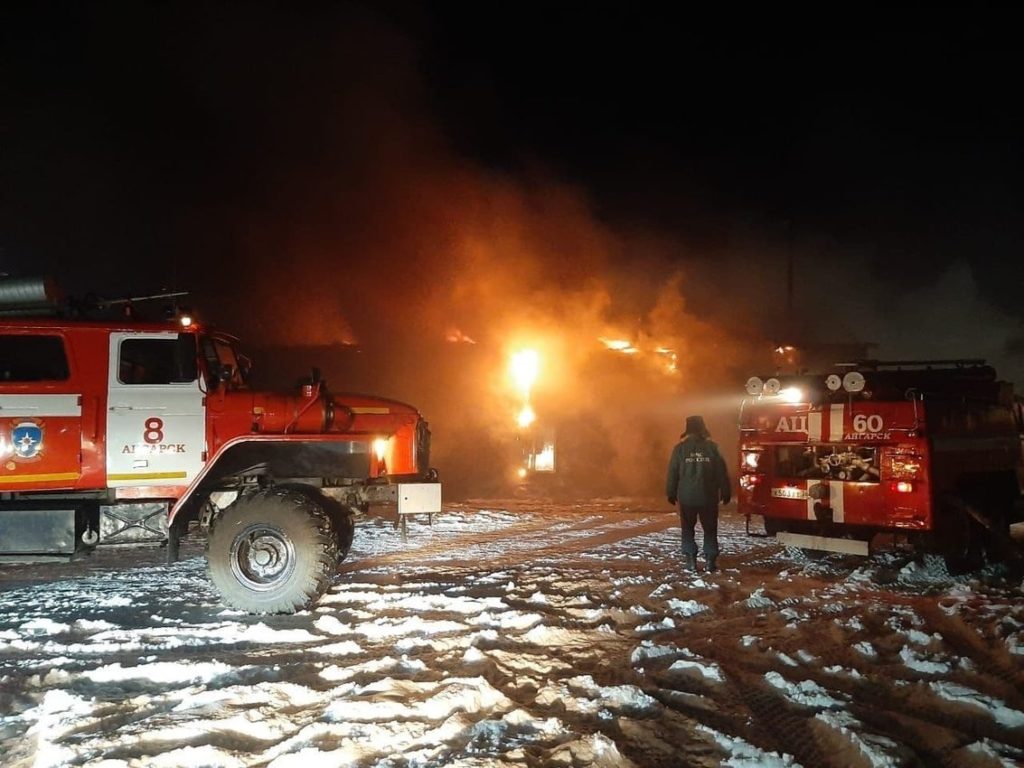 пожар в ангарске