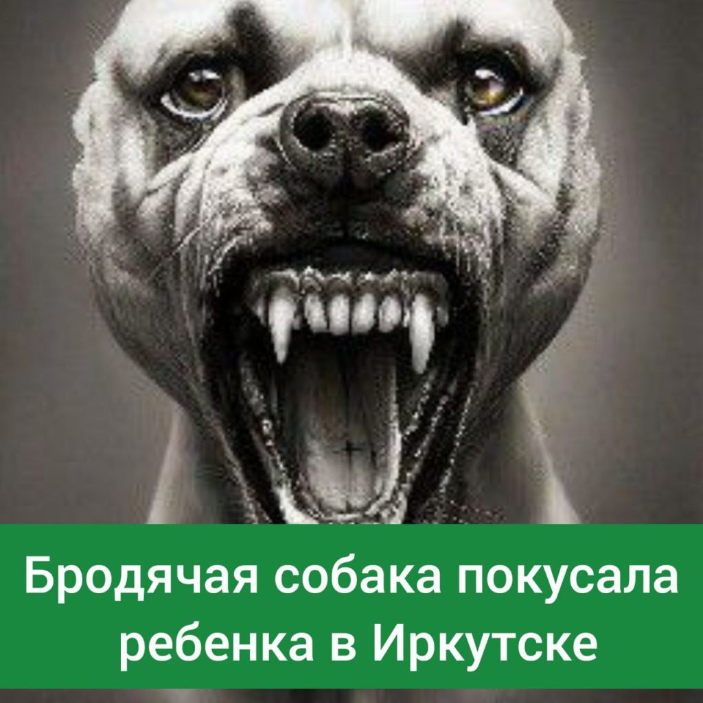 Бродячая собака покусала ребенка в Иркутске